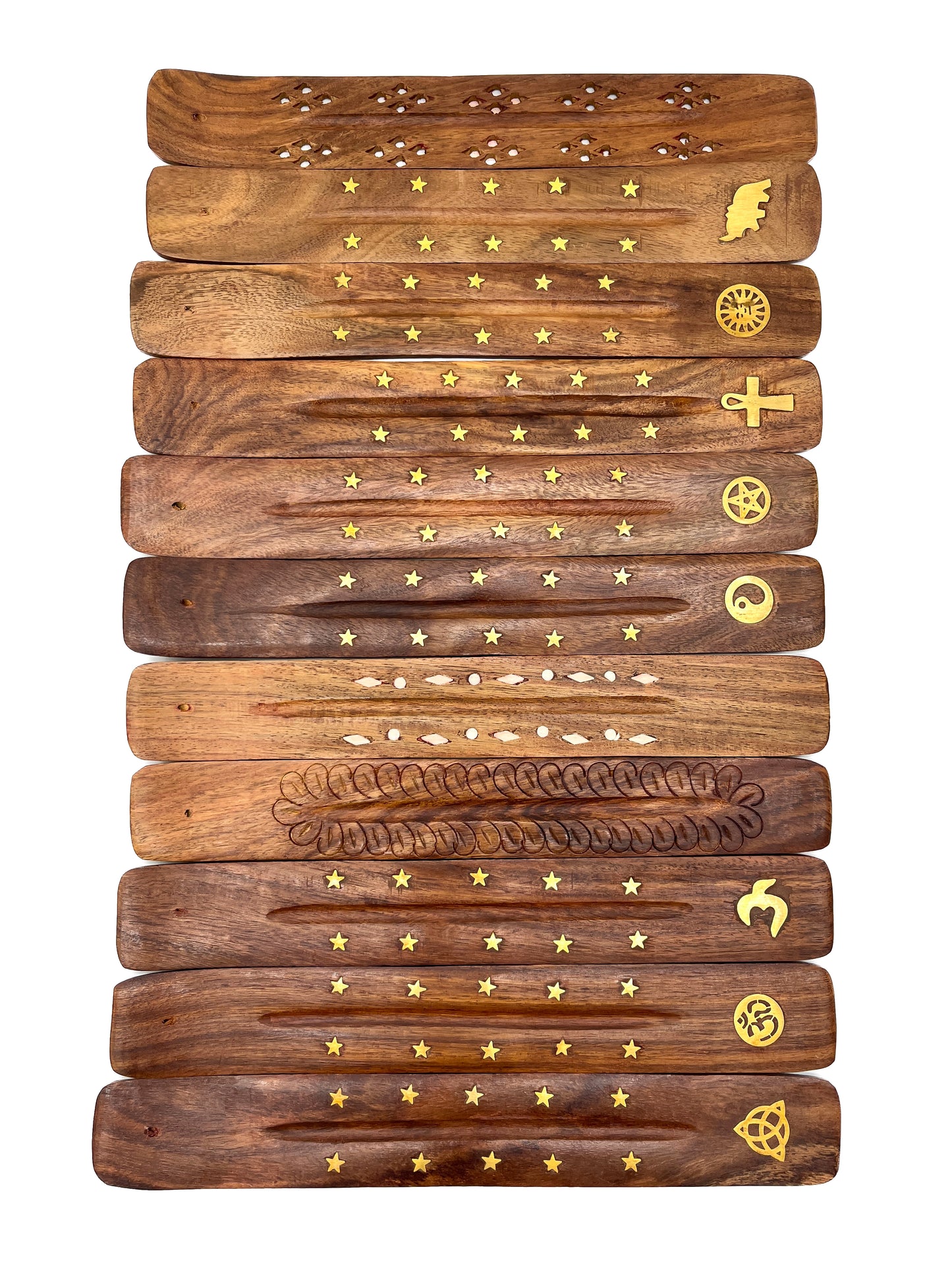 Wood Carved Incense Holder