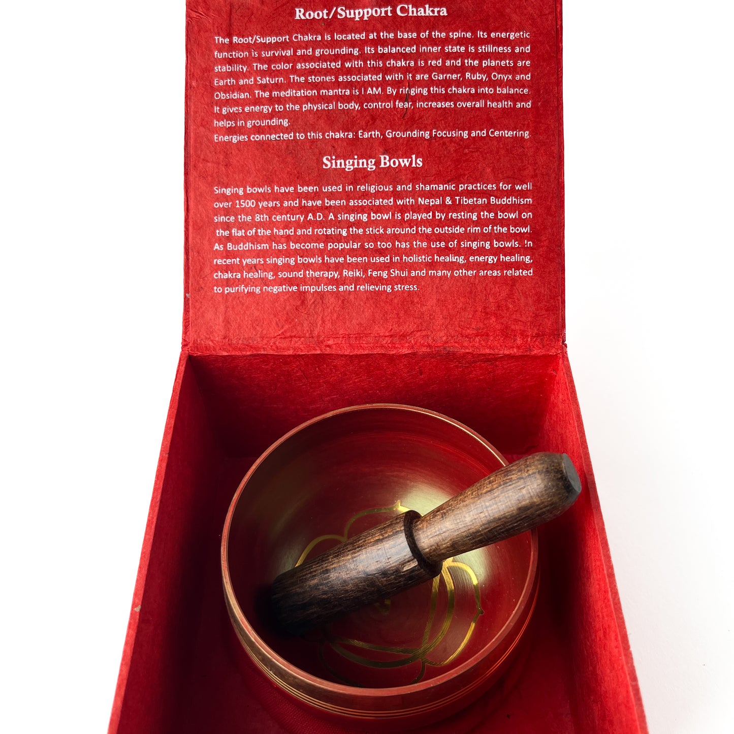 Tibetan Singing Bowl Root Chakra Set