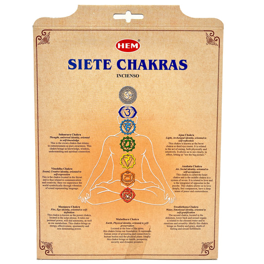 HEM 7 Chakra Incense Gift Box - 7 Pack