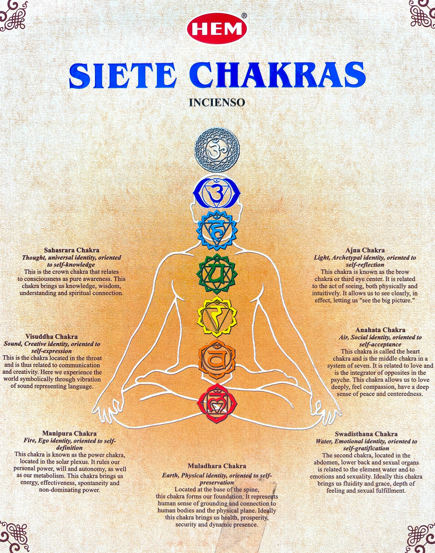 HEM 7 Chakra Incense Gift Box - 7 Pack