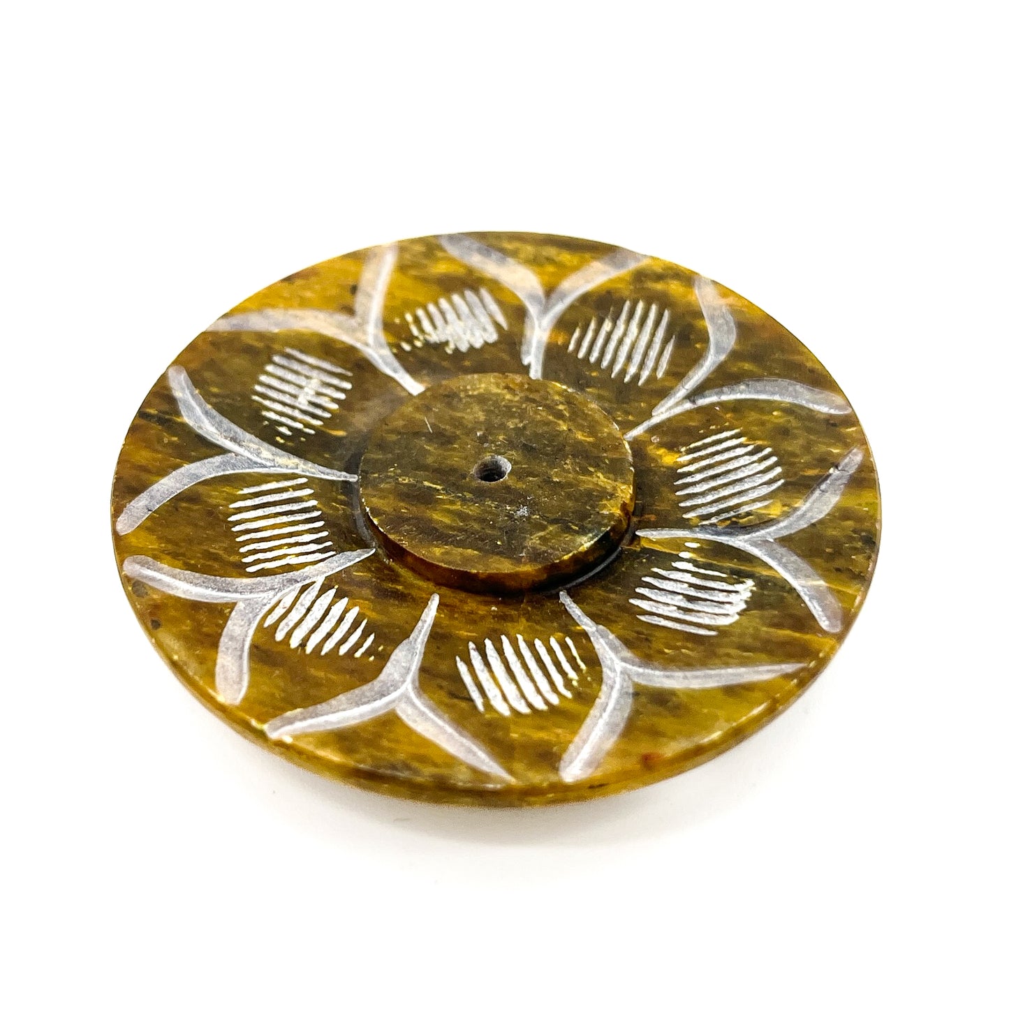 Round Stone Incense Holder