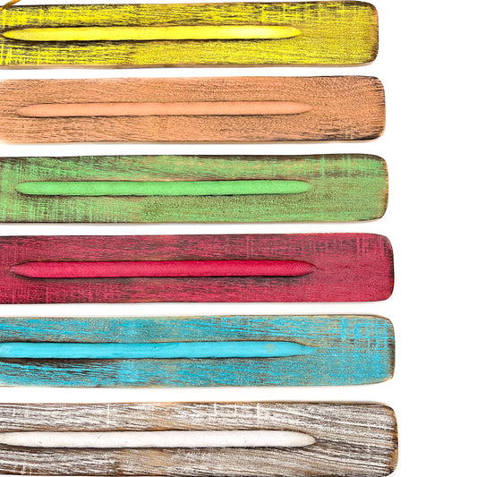 Wood Vibrant Incense Holder