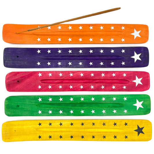 Stars Wooden Incense Holder