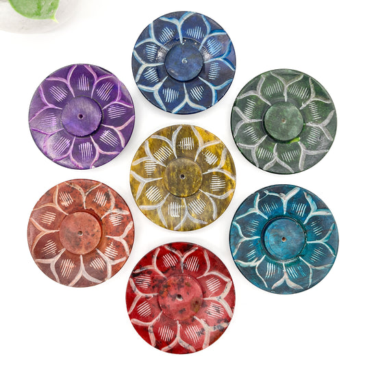 Round Stone Incense Holder