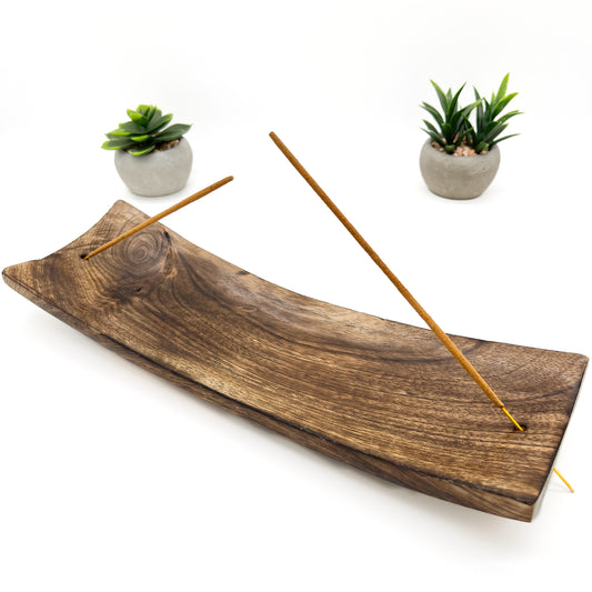 Wooden Incense Holder Curved