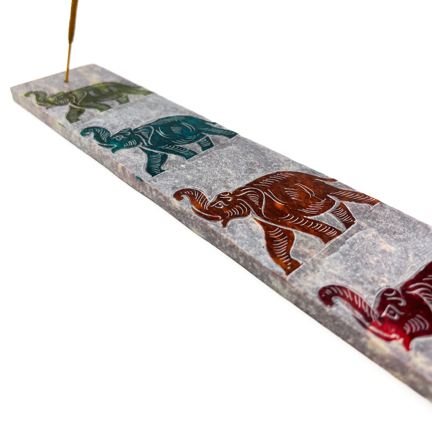 Stone Elephant Incense Holder