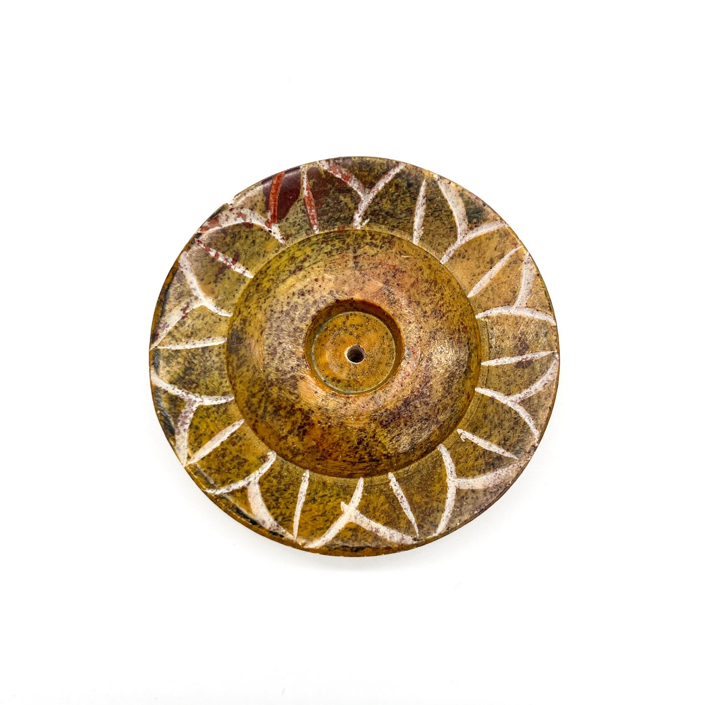 Round Stone Incense Holder