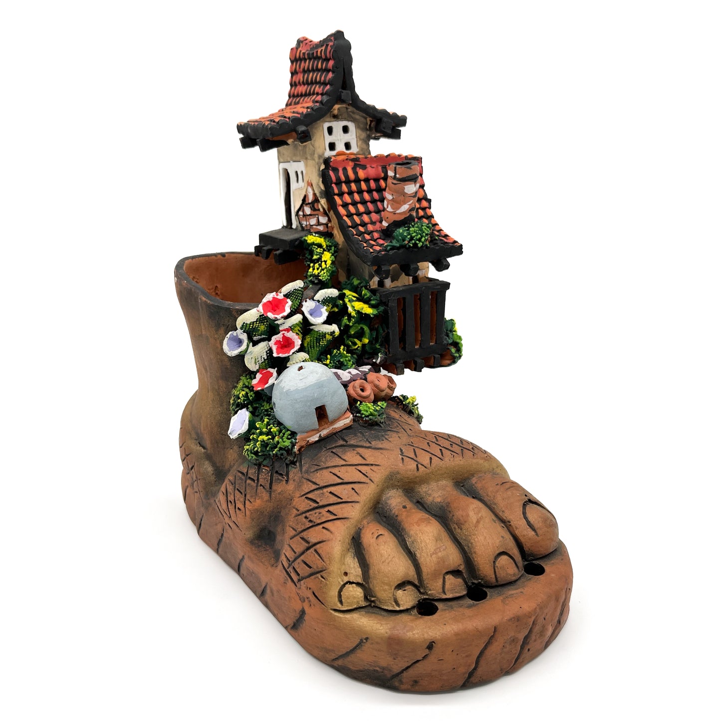 Terracotta Bolivia Foot House