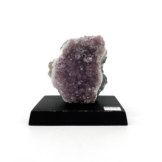Amethyst Crystal Wood Base