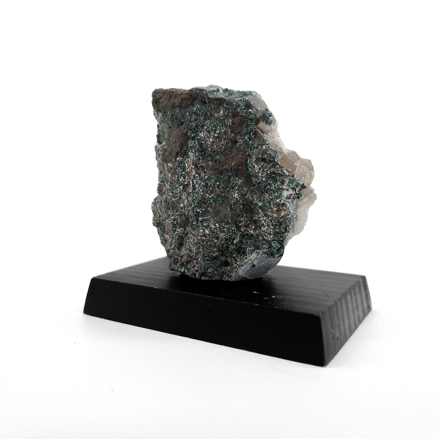 Amethyst Crystal Wood Base