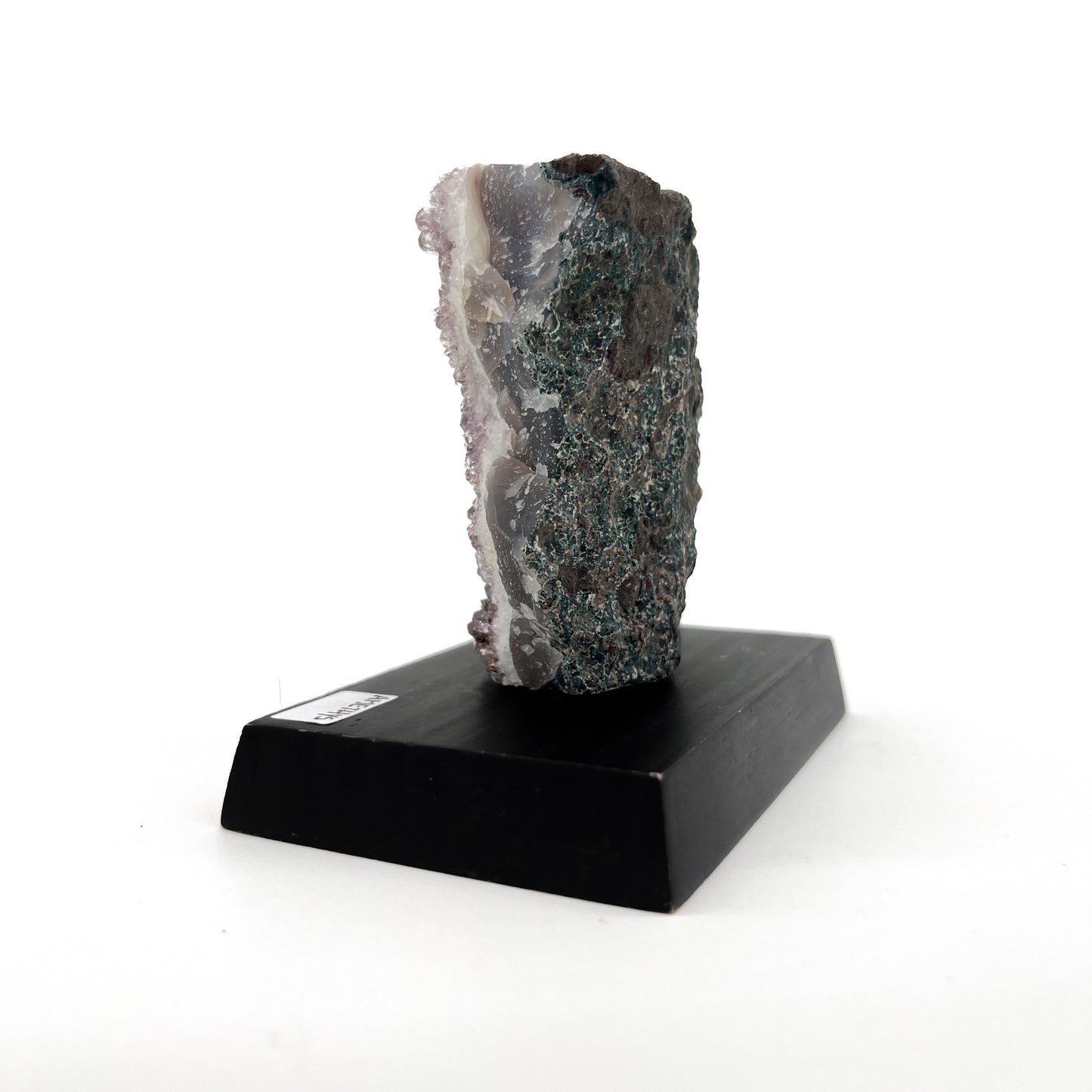 Amethyst Crystal Wood Base