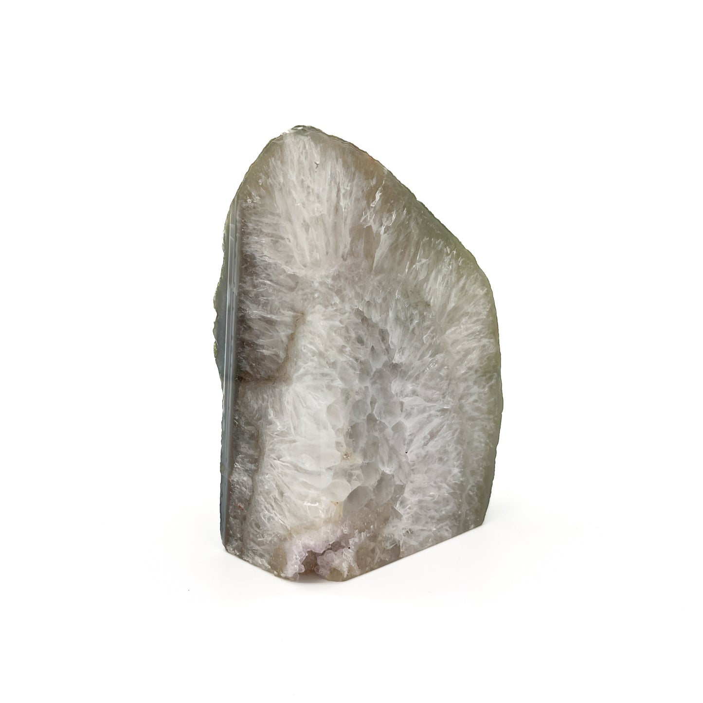 Agate Geode Crystal Bookend