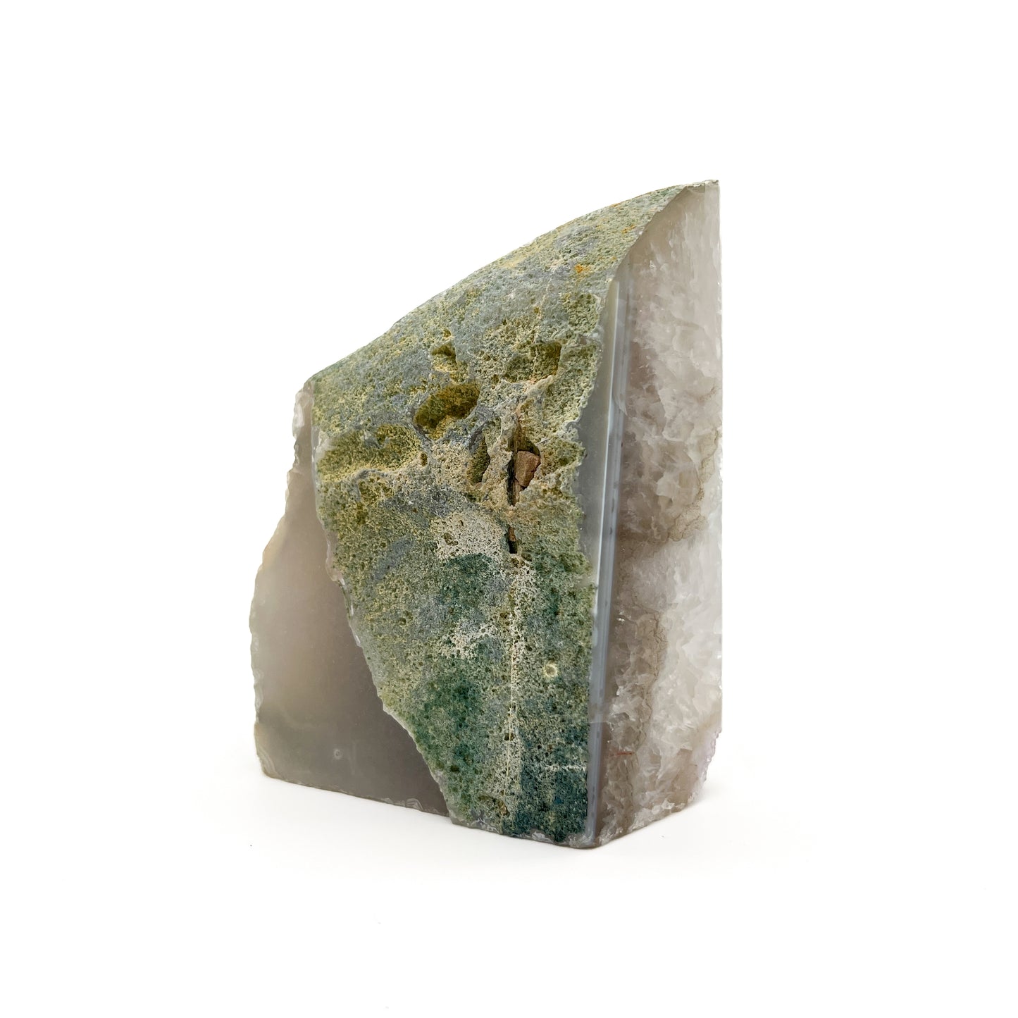 Agate Geode Crystal Bookend