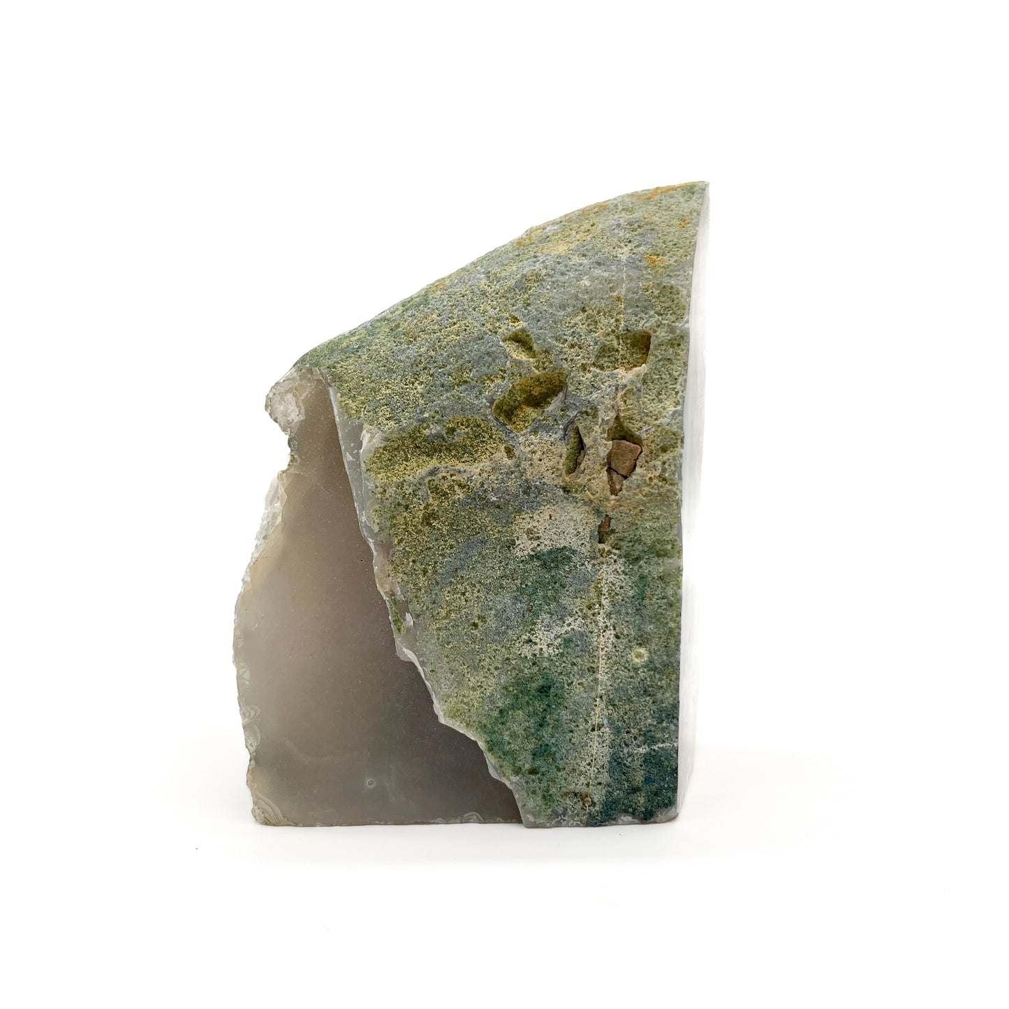 Agate Geode Crystal Bookend