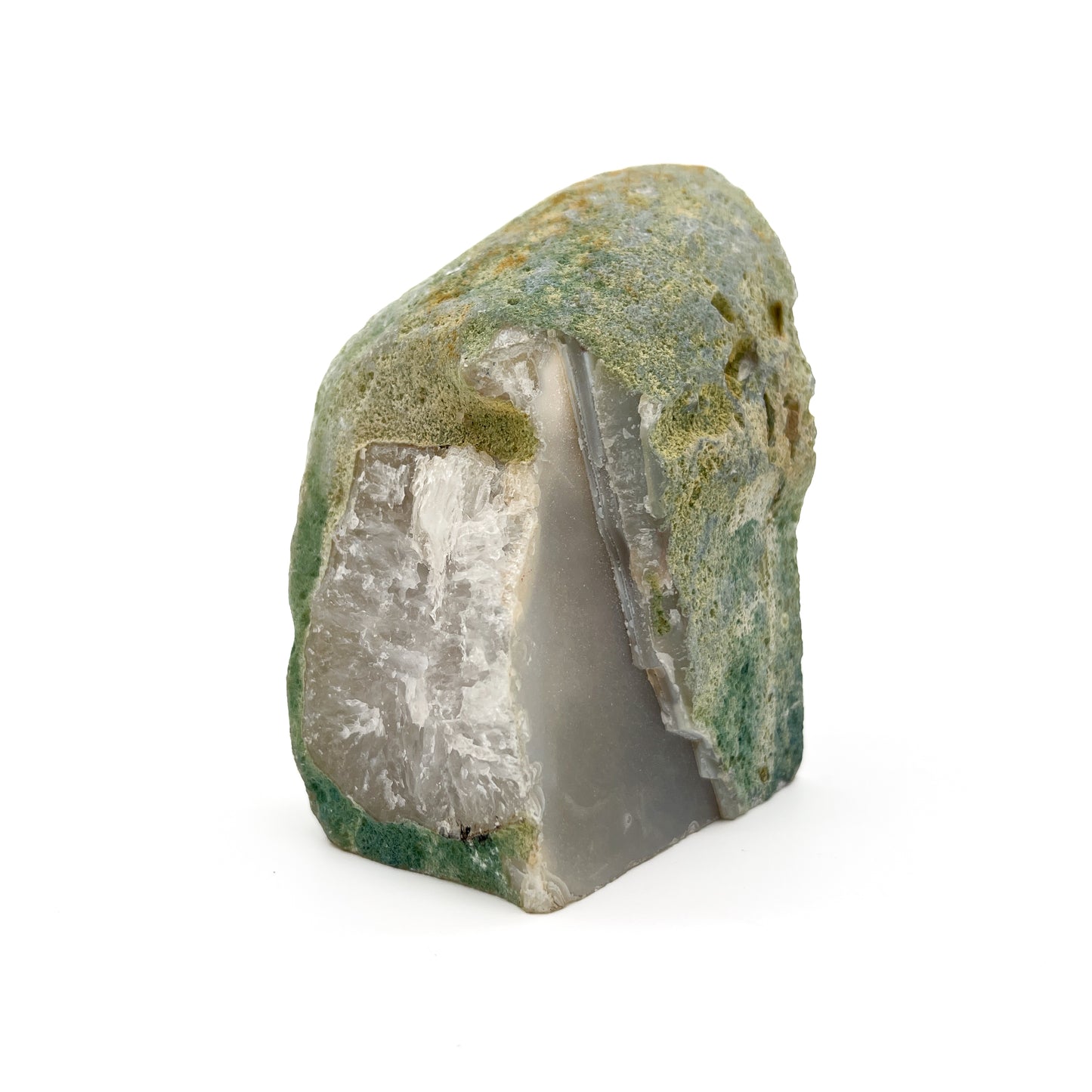 Agate Geode Crystal Bookend