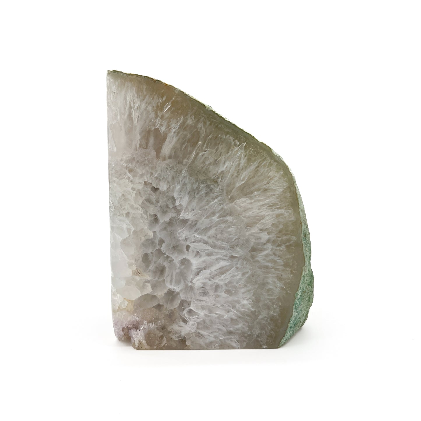 Agate Geode Crystal Bookend