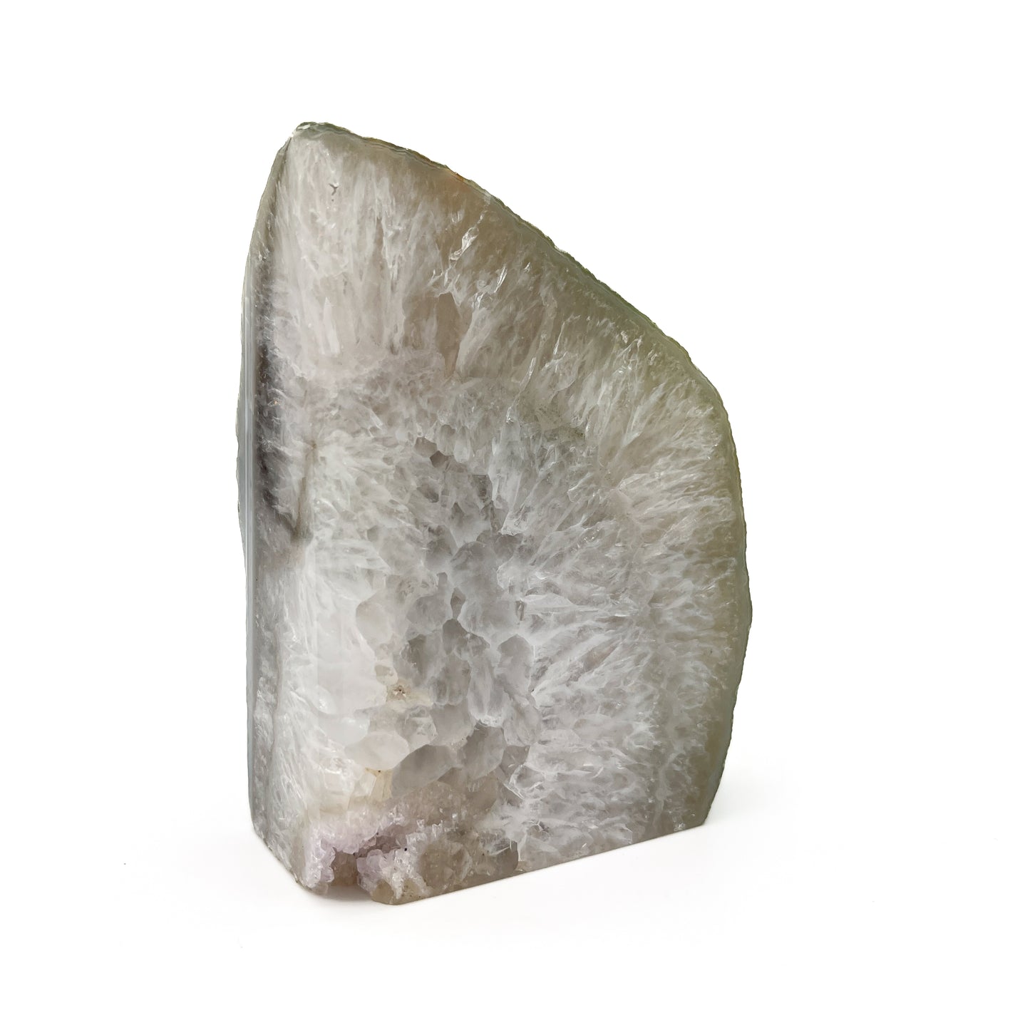 Agate Geode Crystal Bookend