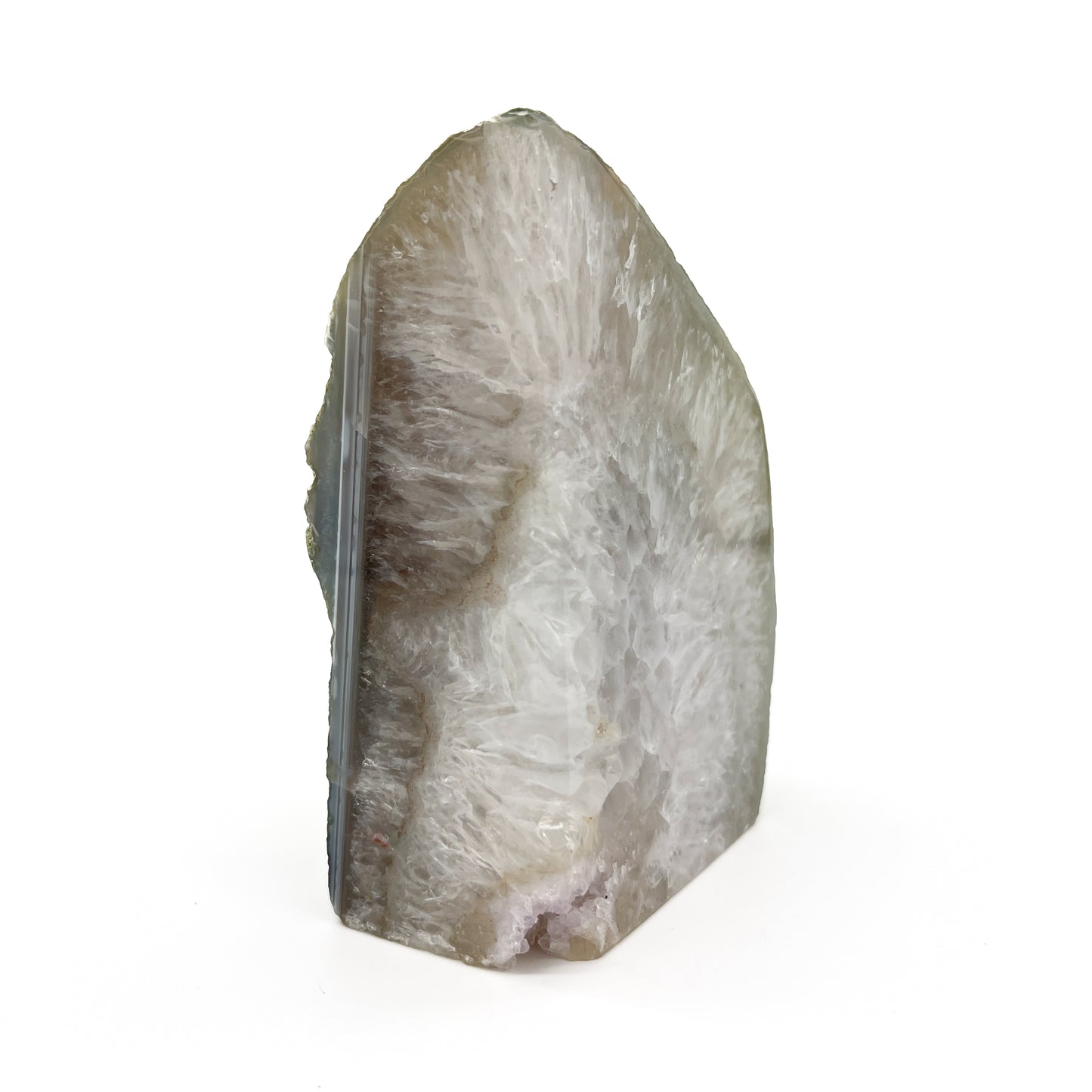 Agate Geode Crystal Bookend