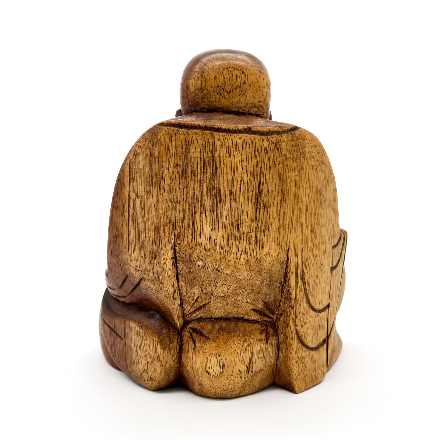 Happy Buddha Wood Statue