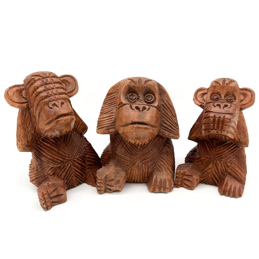 Wise Monkey Figures - Set of 3 (S)