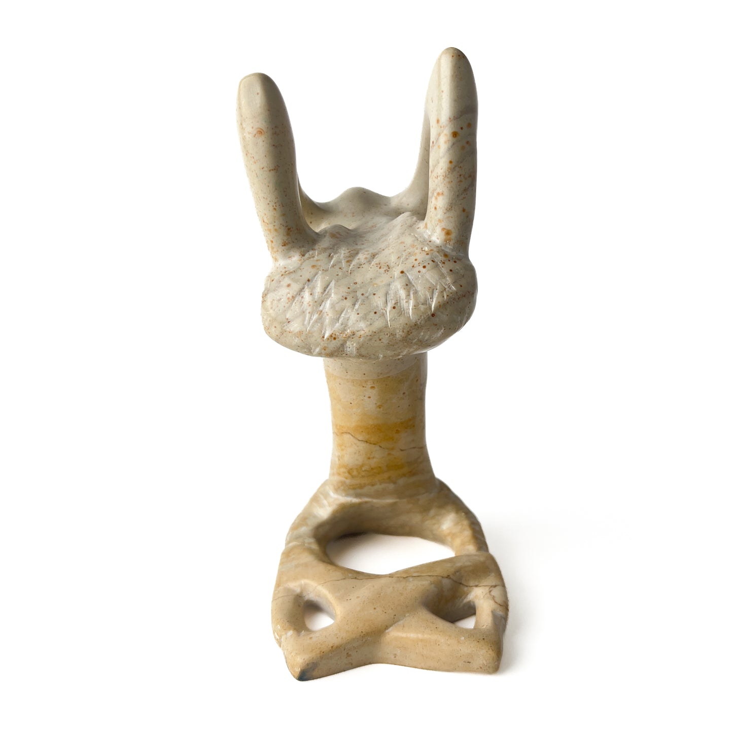 African Soapstone Yoga Sculpture