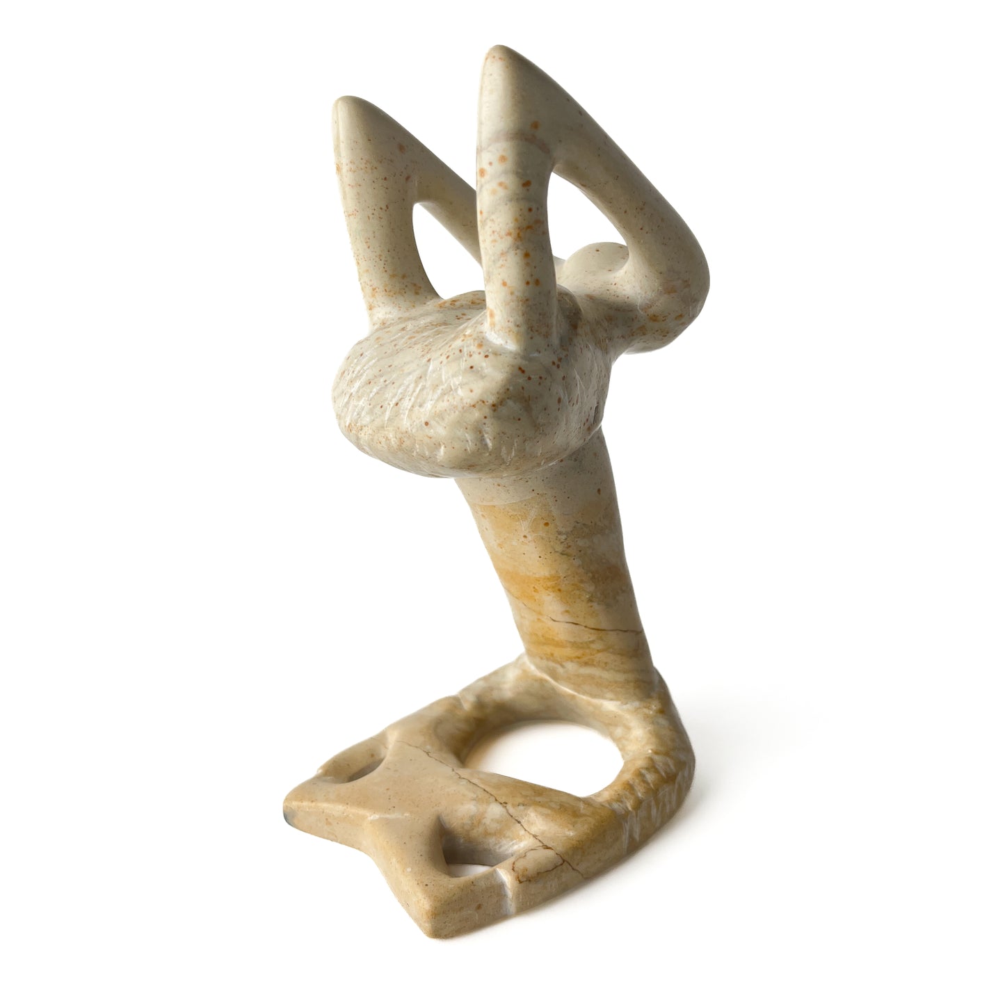 African Soapstone Yoga Sculpture