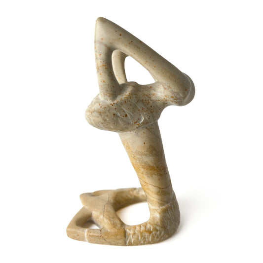 African Soapstone Yoga Sculpture