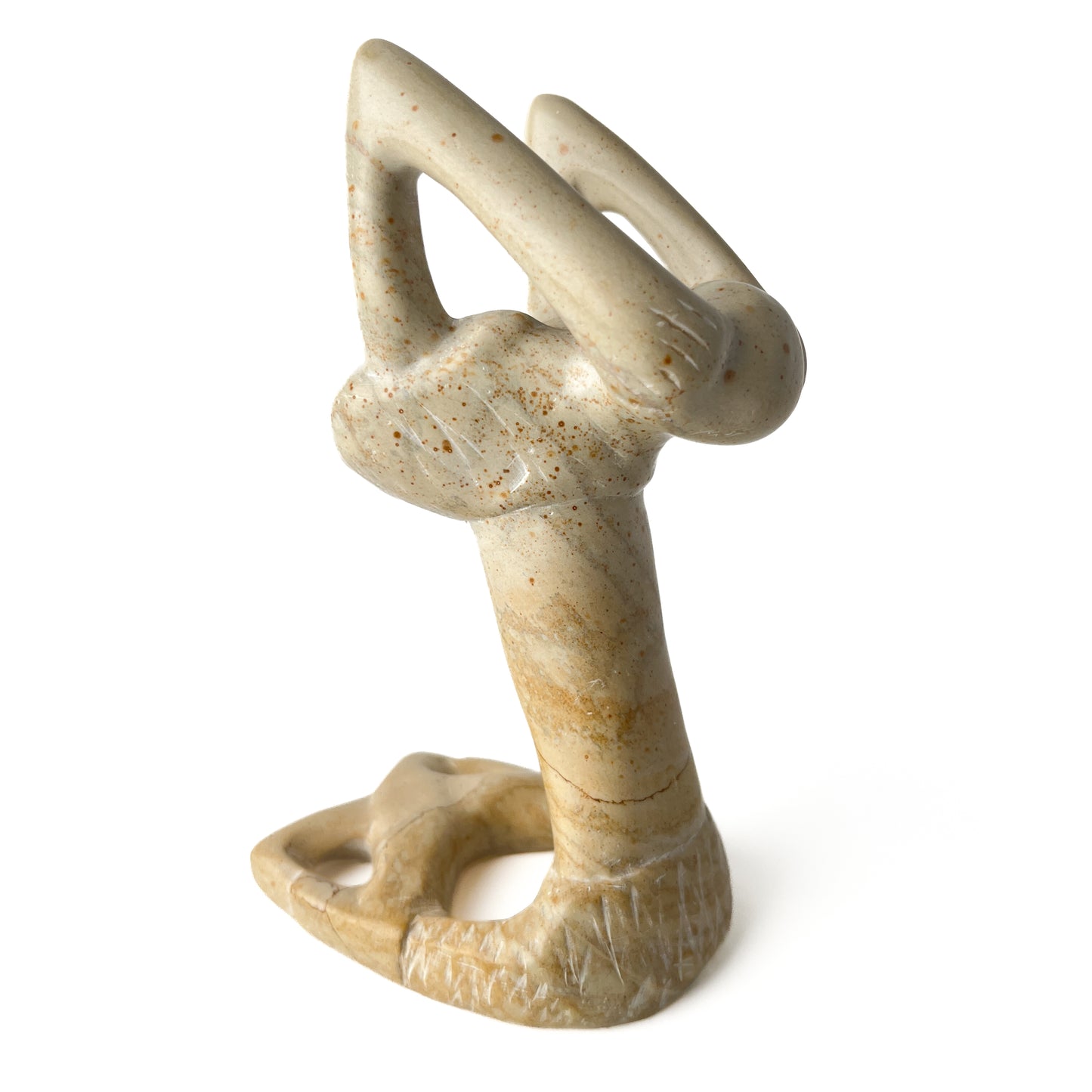 African Soapstone Yoga Sculpture