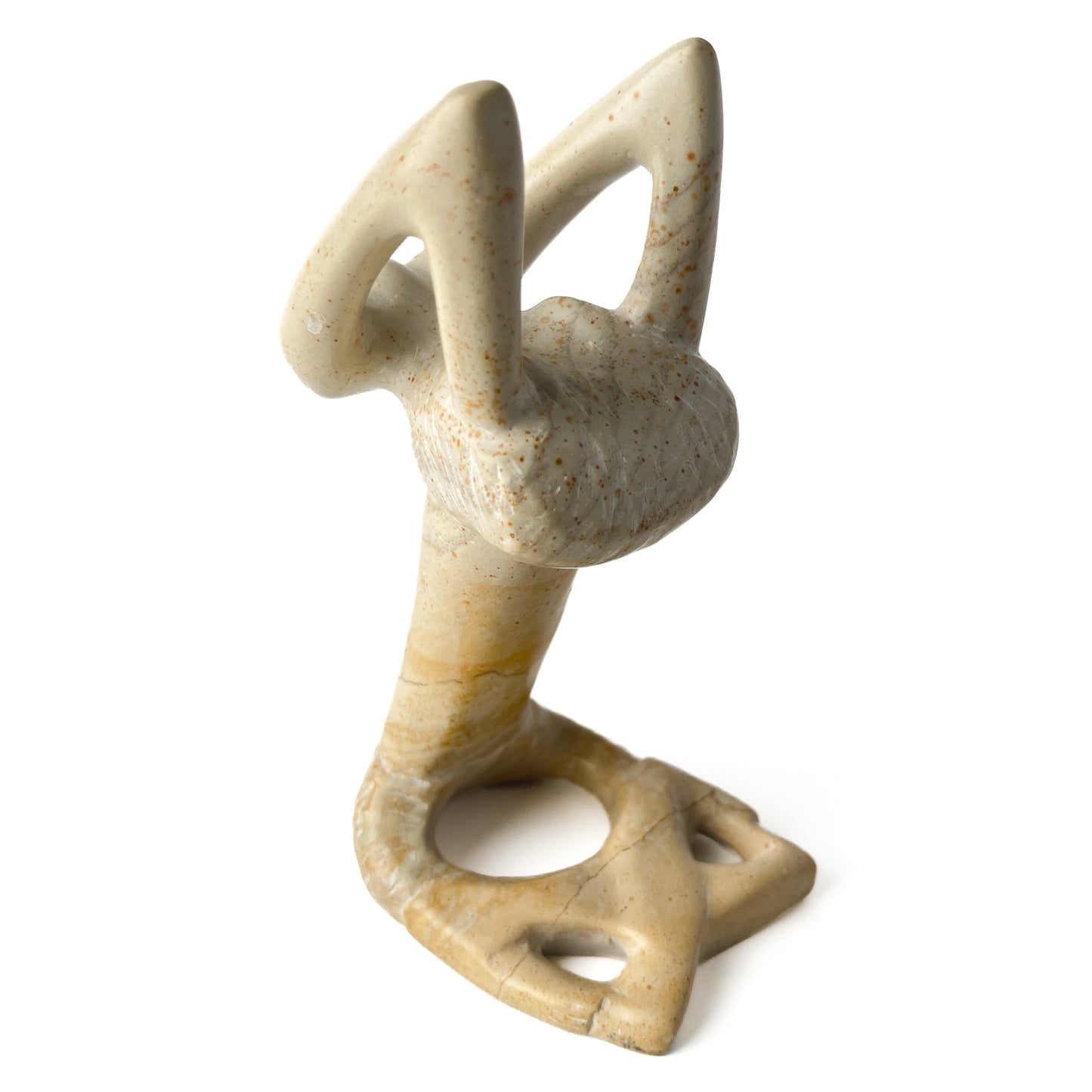 African Soapstone Yoga Sculpture
