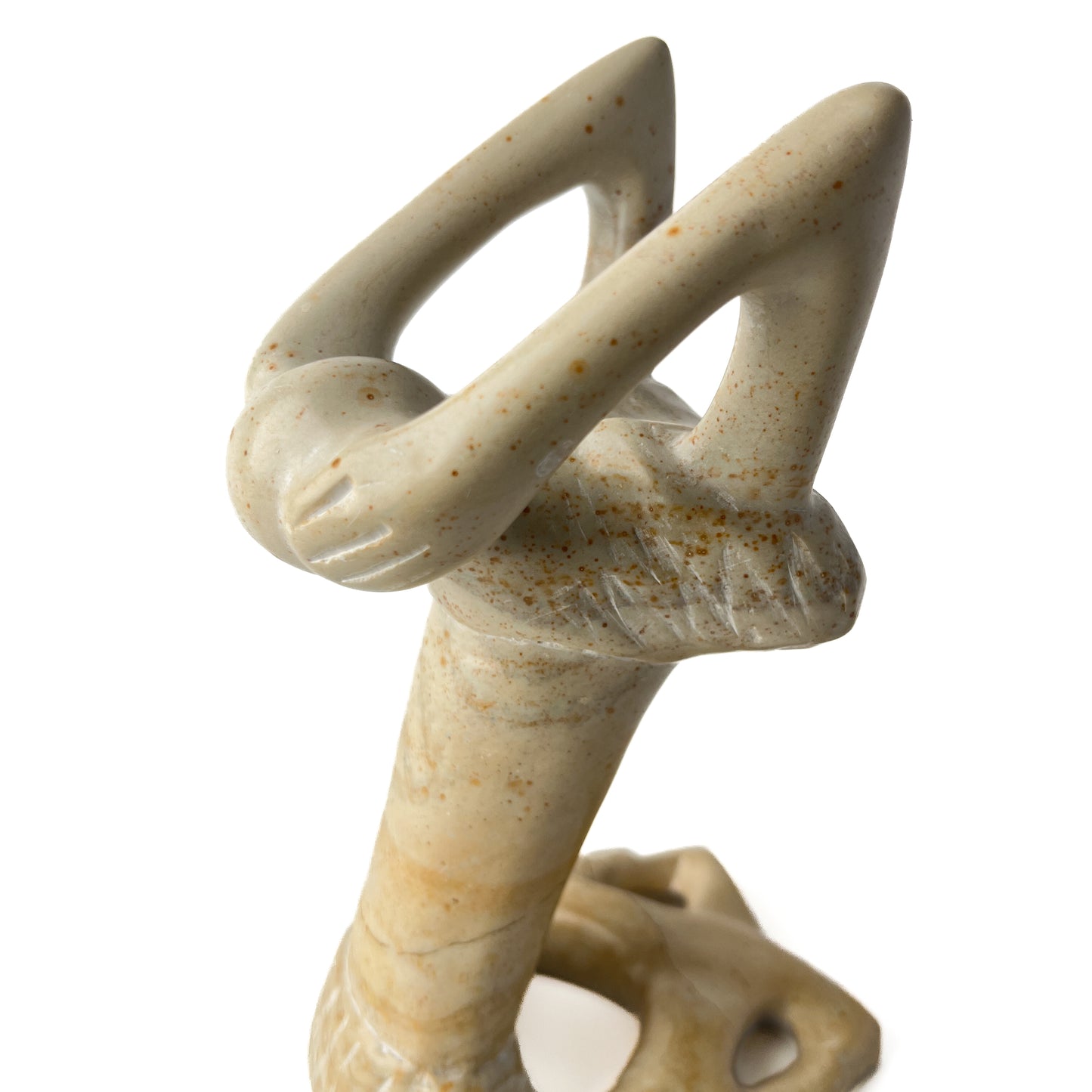 African Soapstone Yoga Sculpture