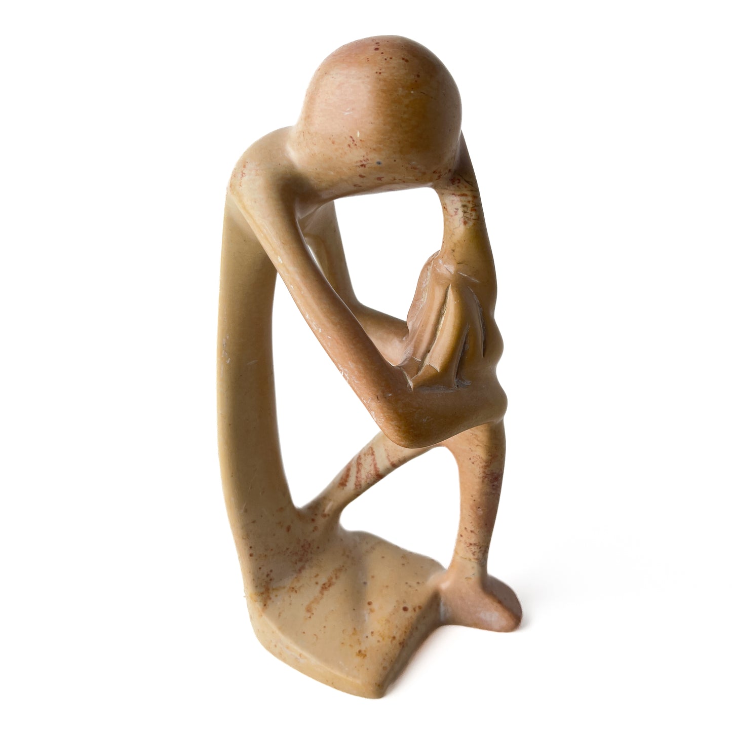 African Soapstone Mother and Child Sculpture