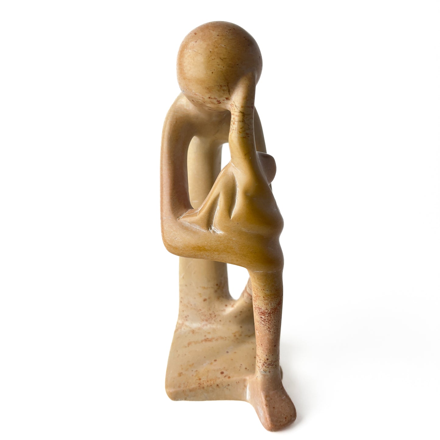 African Soapstone Mother and Child Sculpture