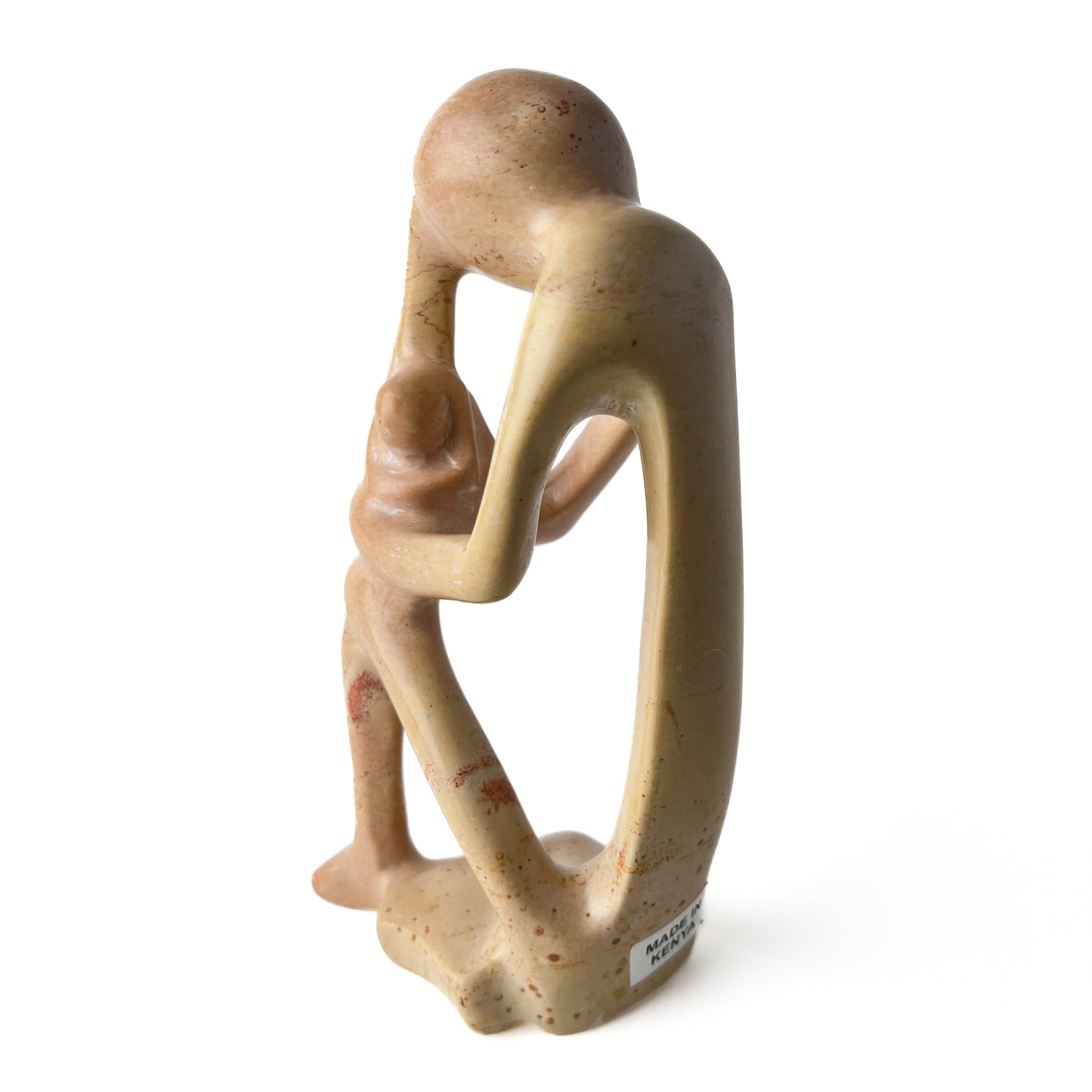 African Soapstone Mother and Child Sculpture