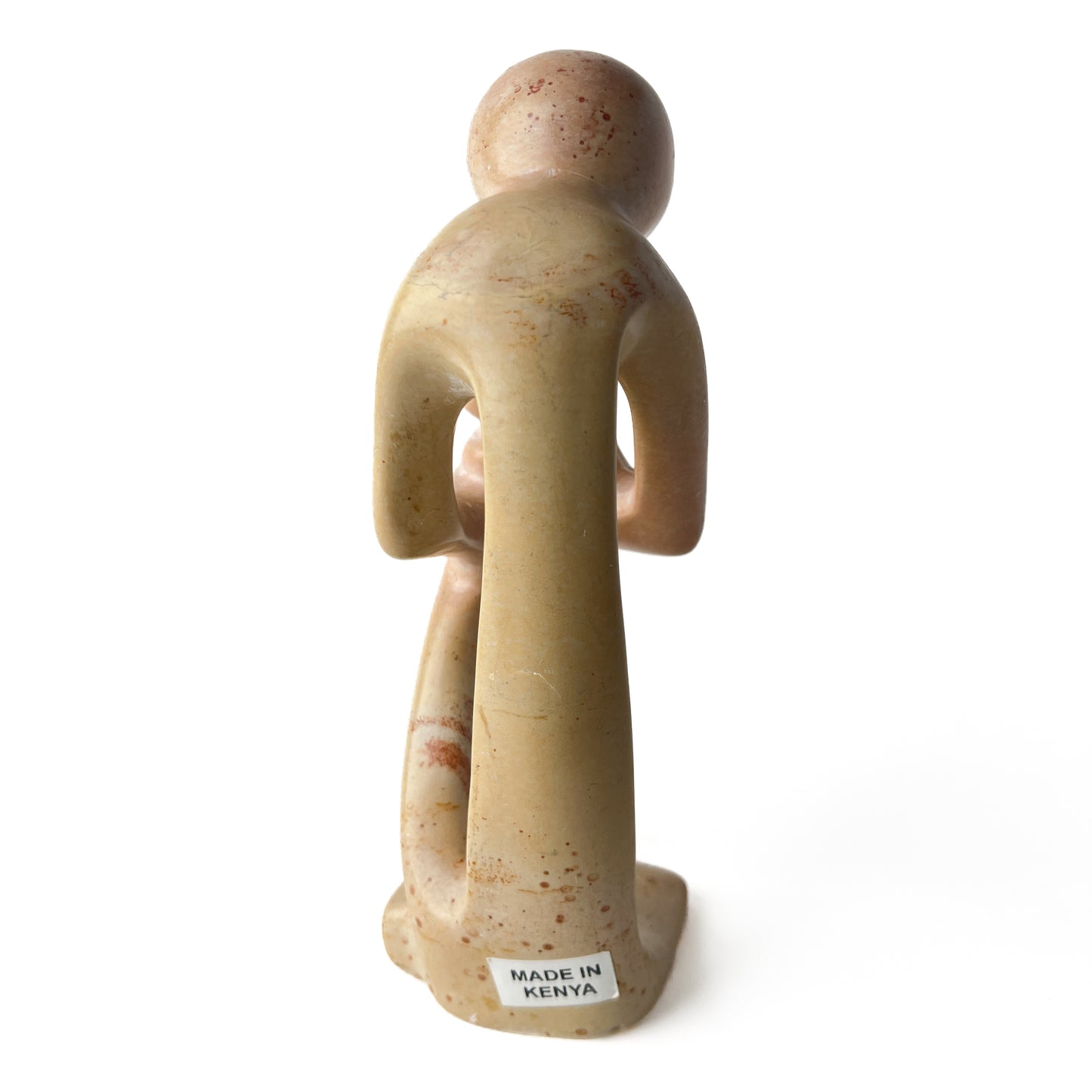 African Soapstone Mother and Child Sculpture