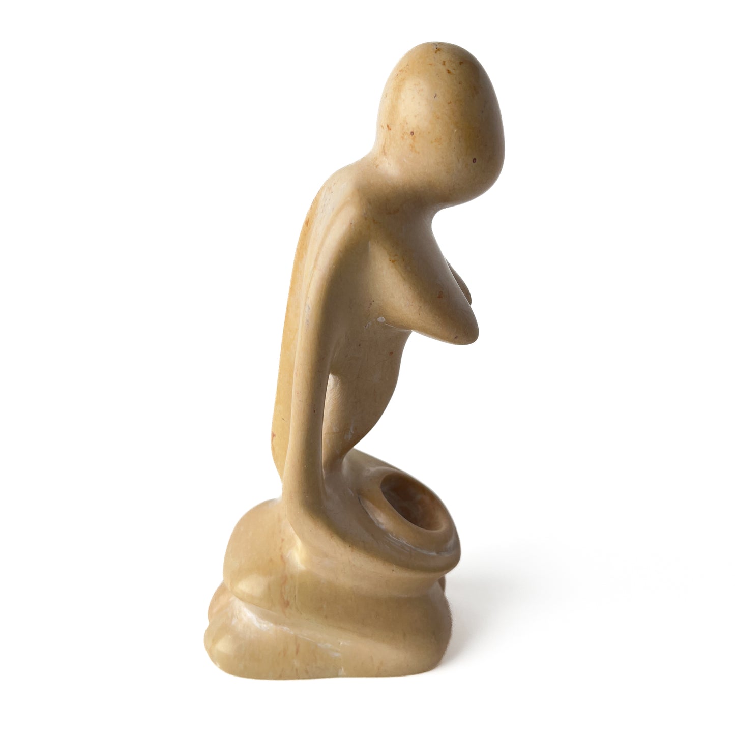 African Soapstone Drummer Sculpture