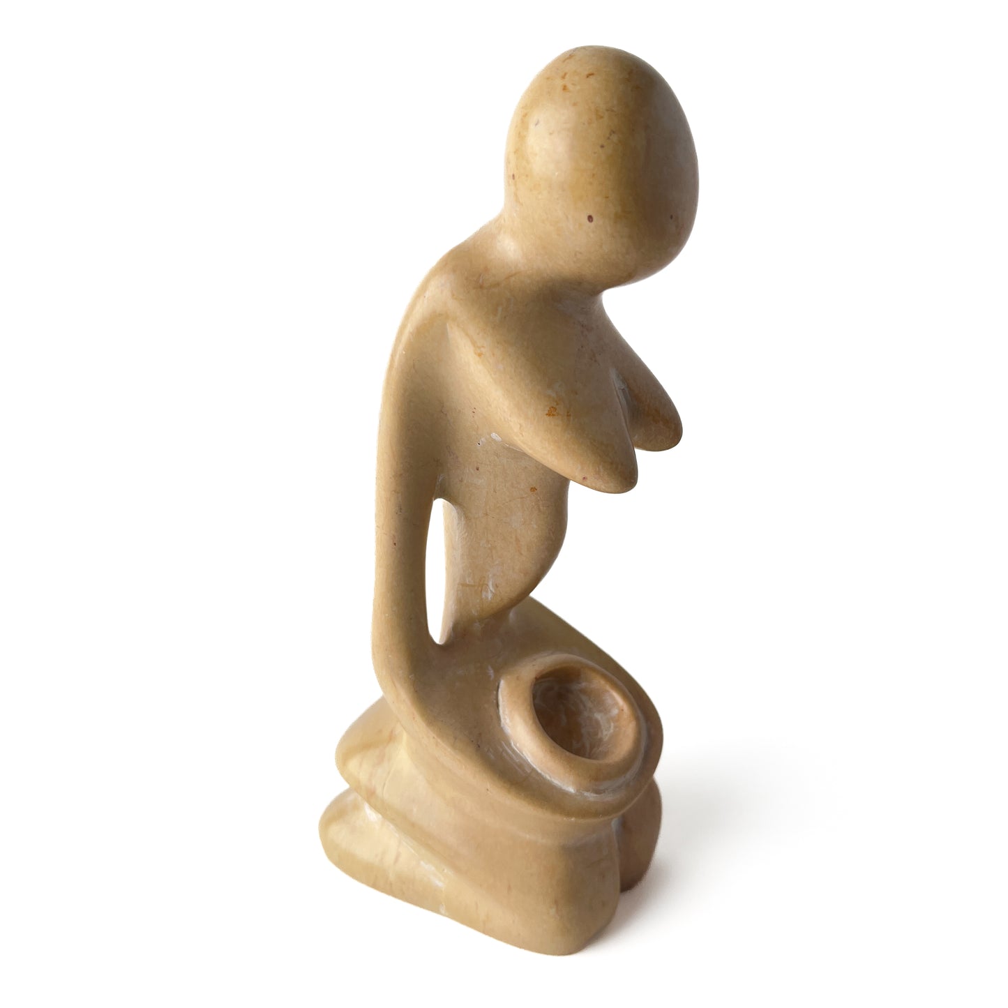 African Soapstone Drummer Sculpture
