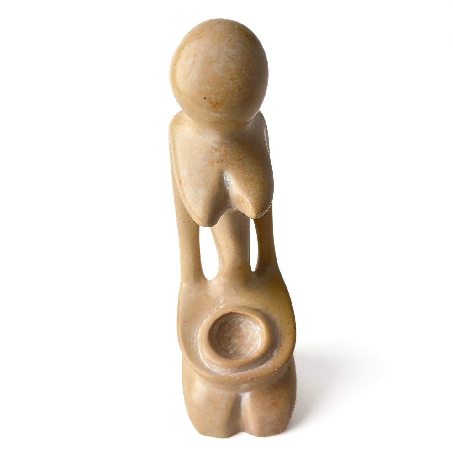 African Soapstone Drummer Sculpture
