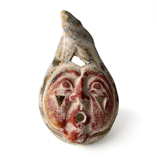 Mexican Terracotta Face Luminary