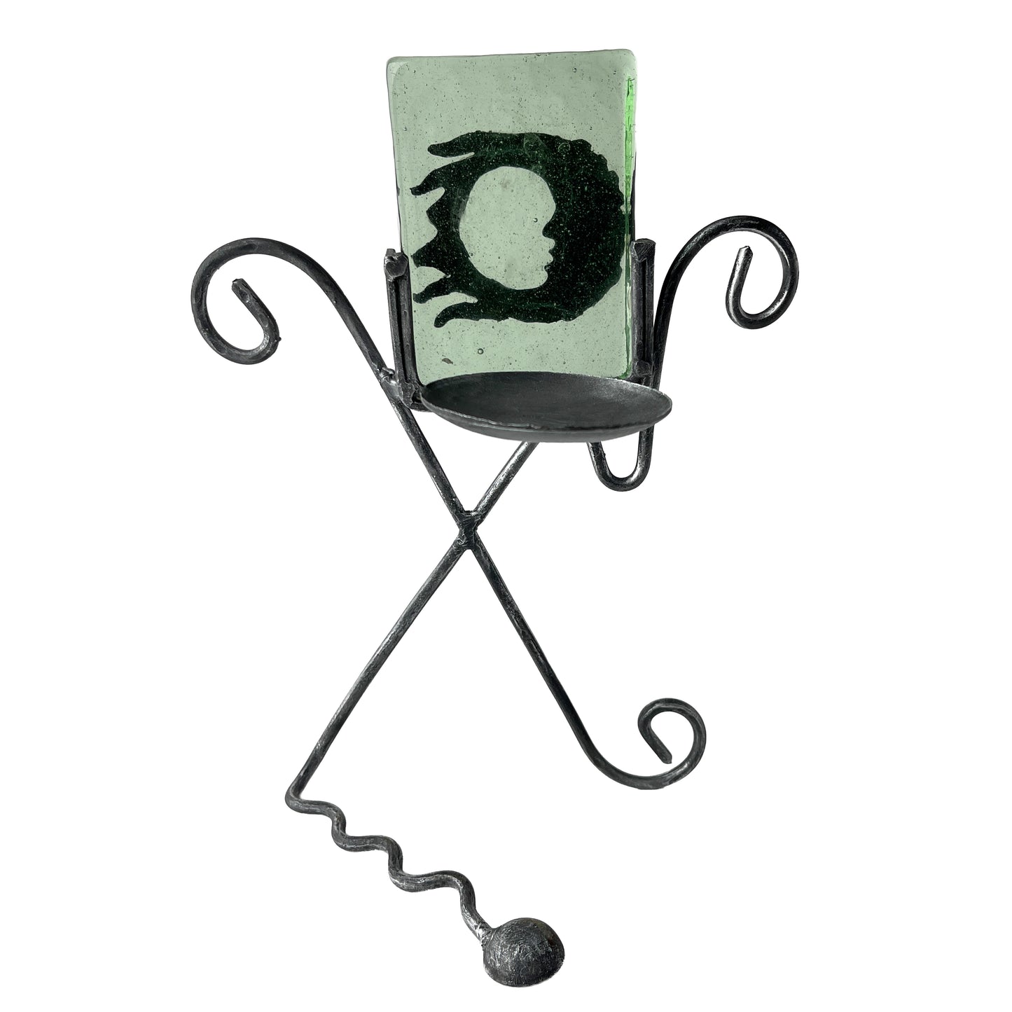 Mexican Iron Sun and Moon Candle Holder