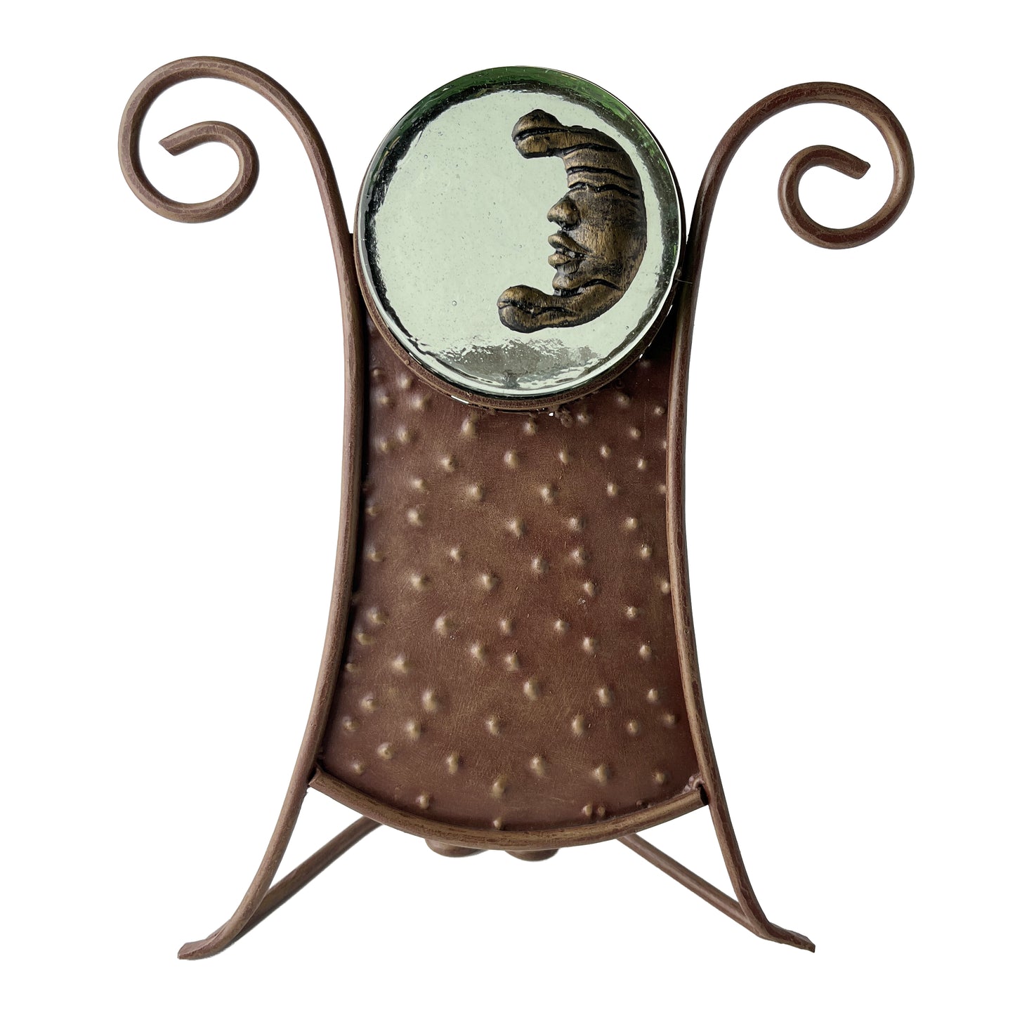 Mexican Iron Celestial Moon Candle Holder