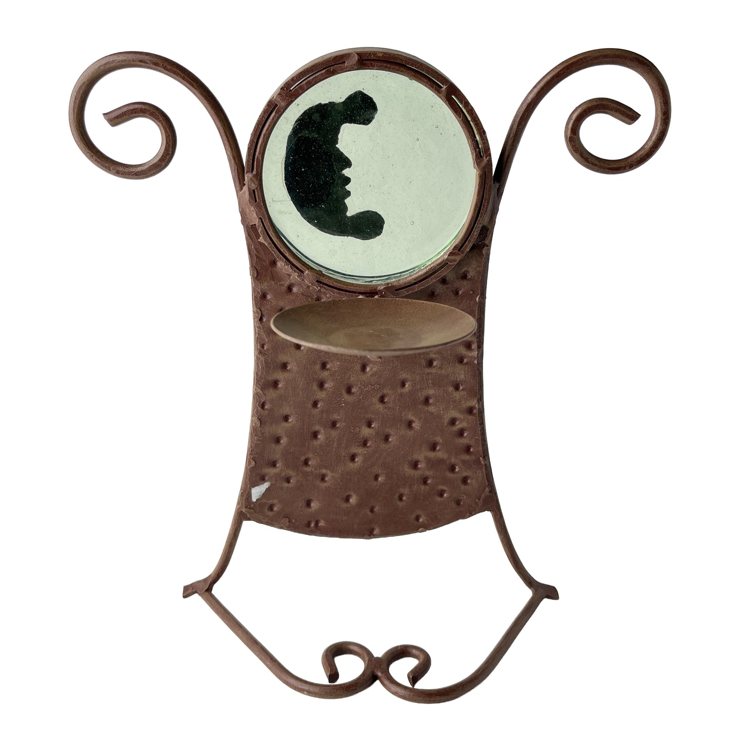 Mexican Iron Celestial Moon Candle Holder