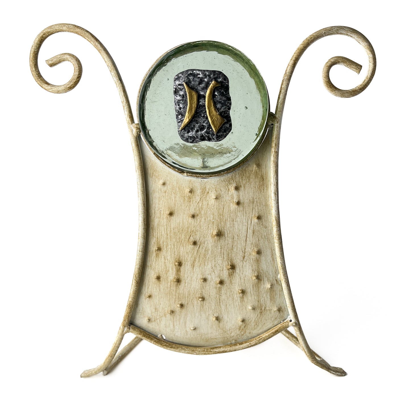 Mexican Iron Pisces Zodiac Candle Holder