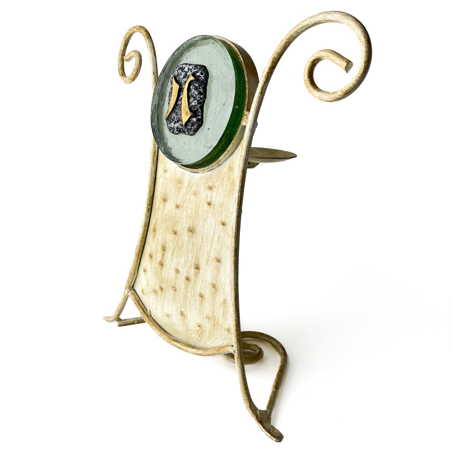 Mexican Iron Pisces Zodiac Candle Holder