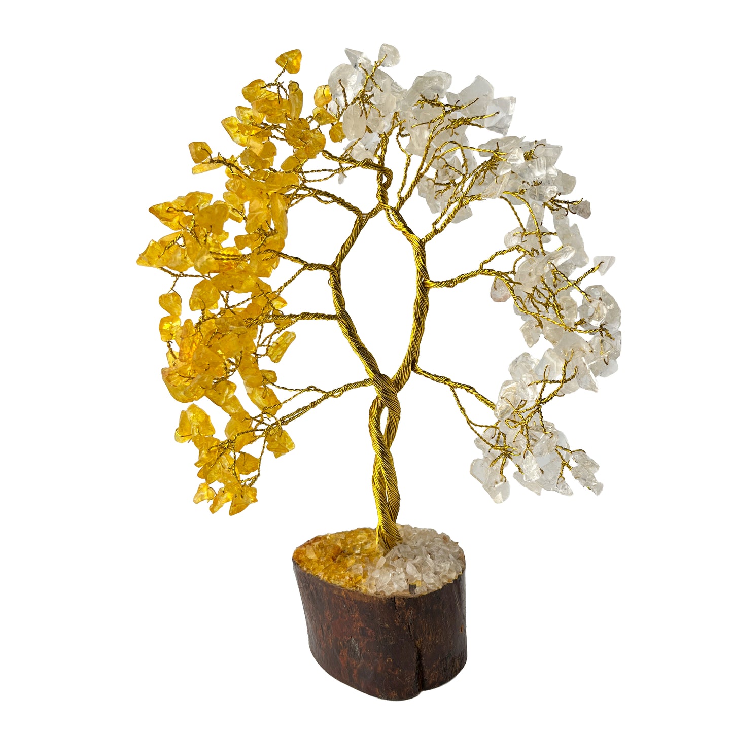 Clear Quartz and Citrine Crystal Tree