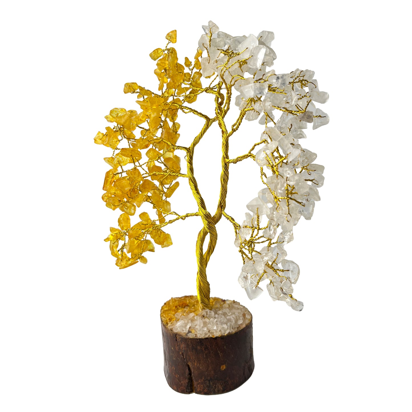Clear Quartz and Citrine Crystal Tree