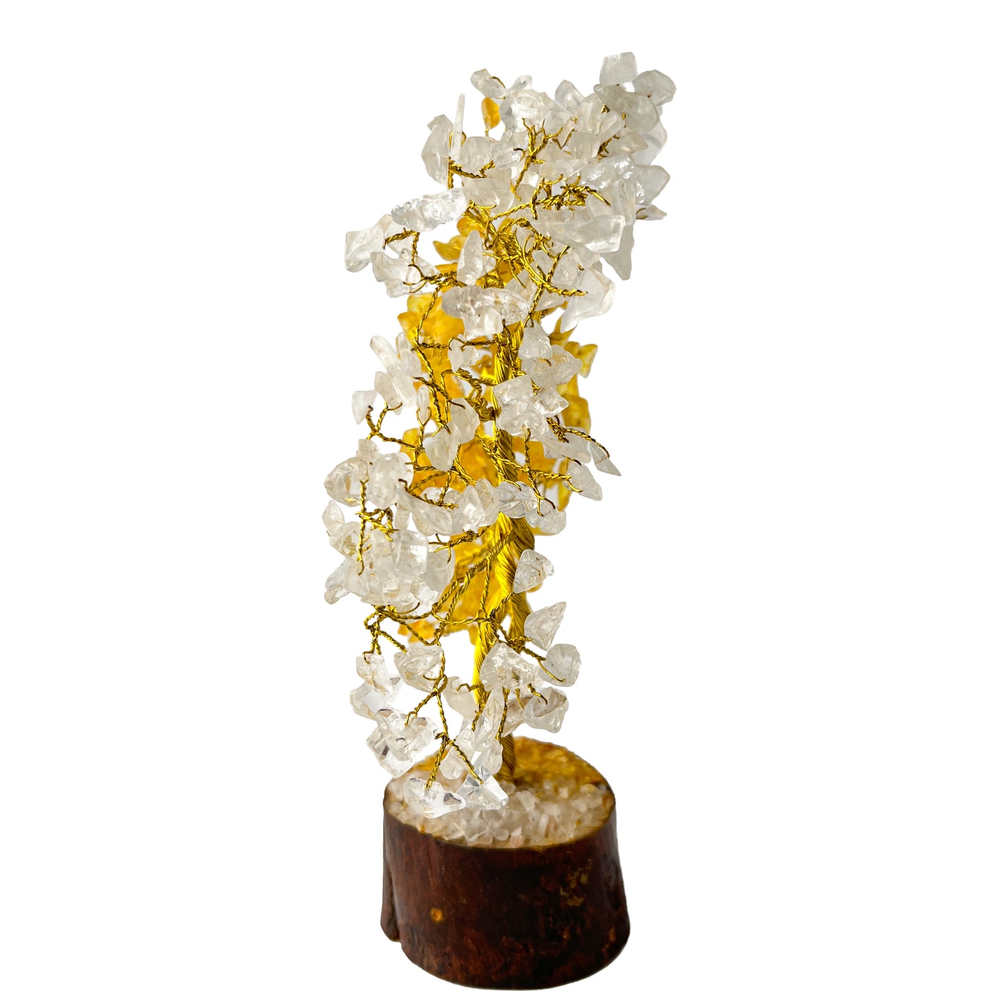 Clear Quartz and Citrine Crystal Tree