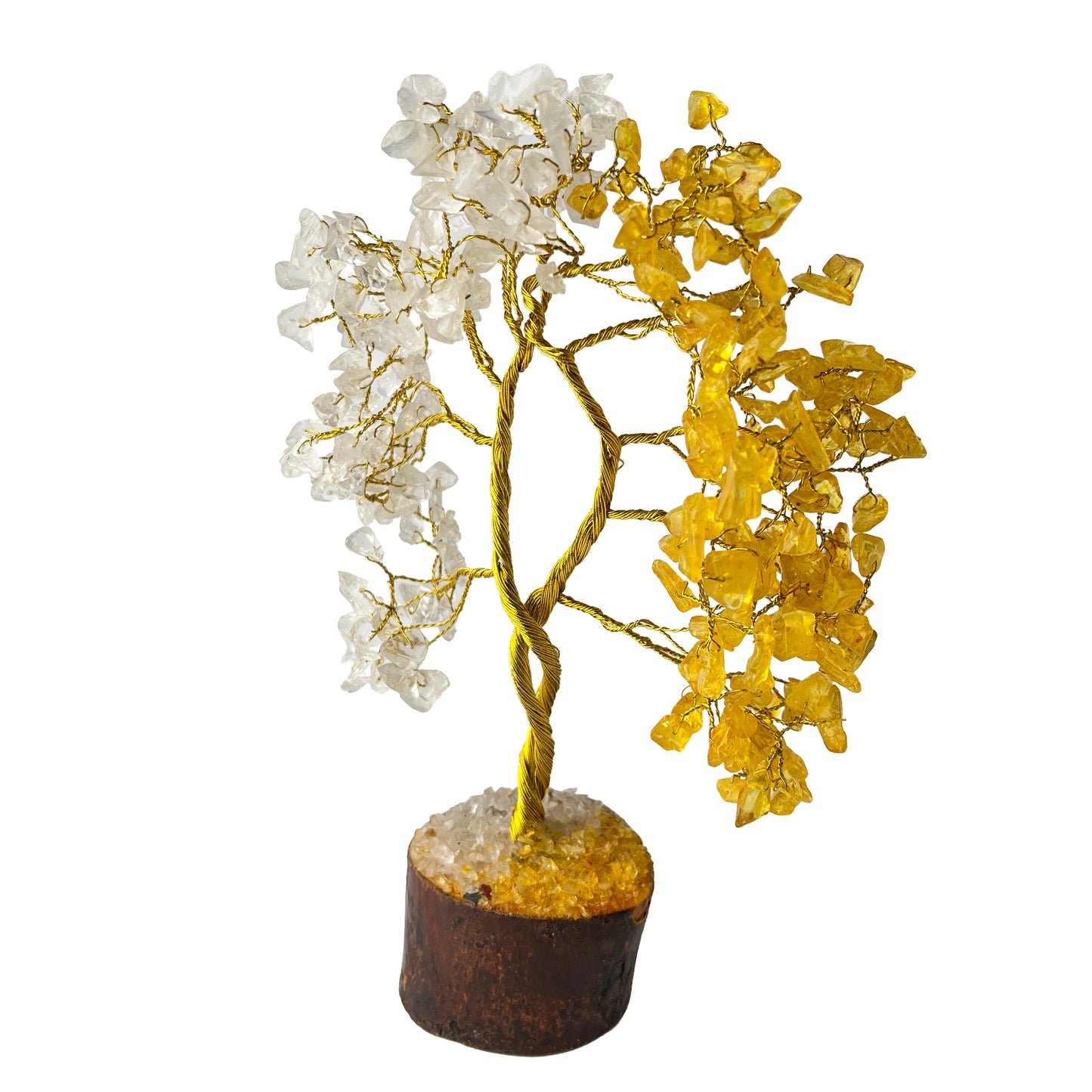 Clear Quartz and Citrine Crystal Tree