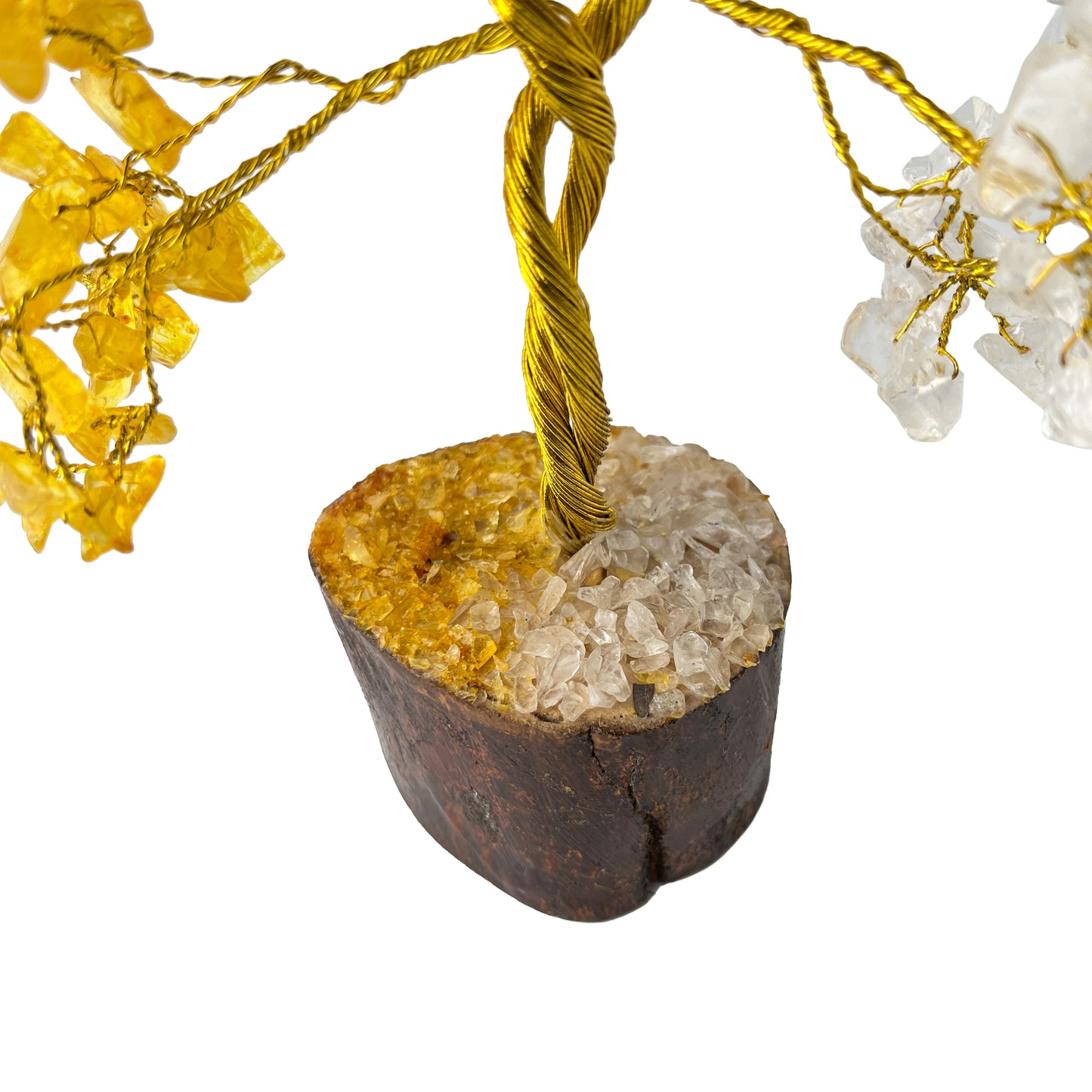 Clear Quartz and Citrine Crystal Tree