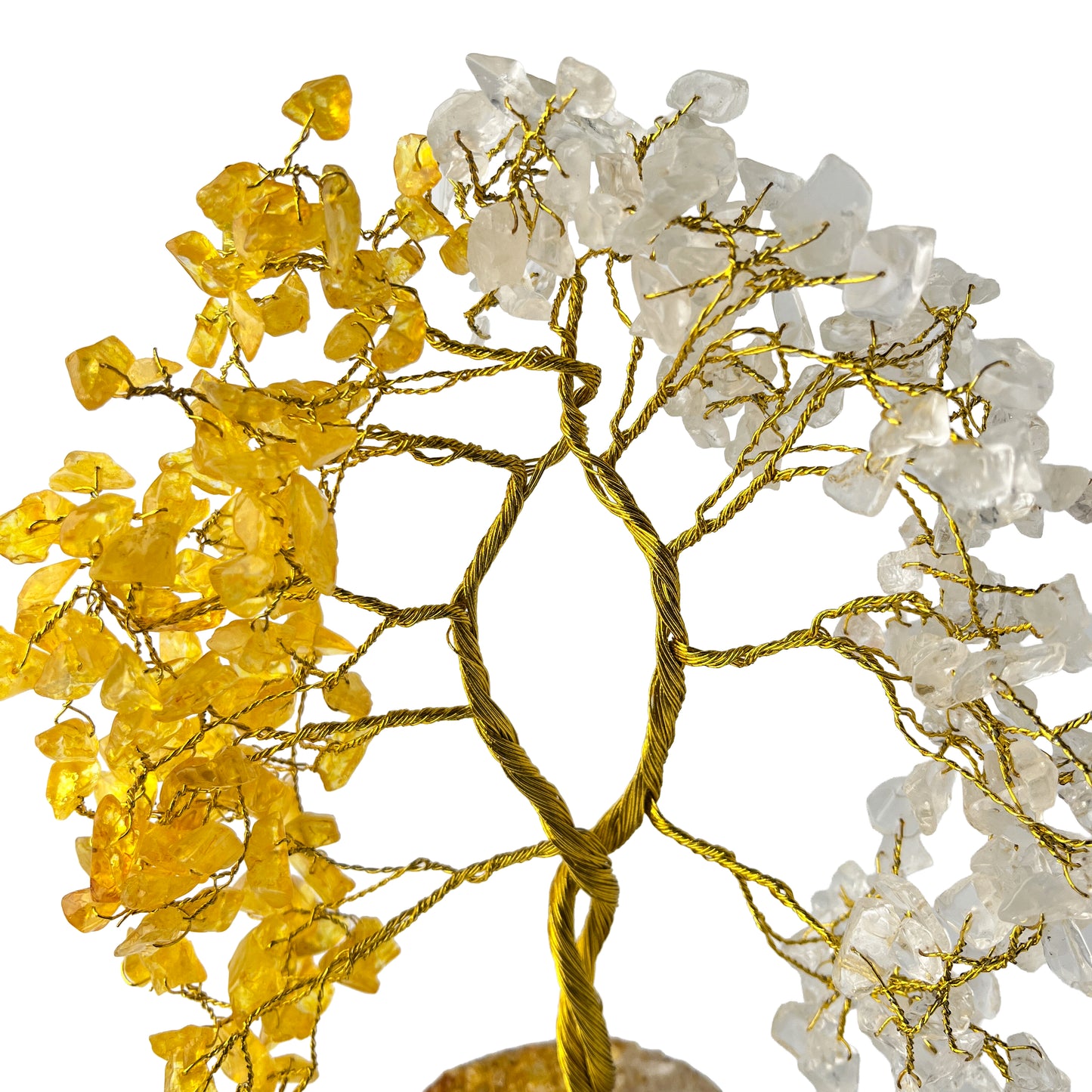 Clear Quartz and Citrine Crystal Tree