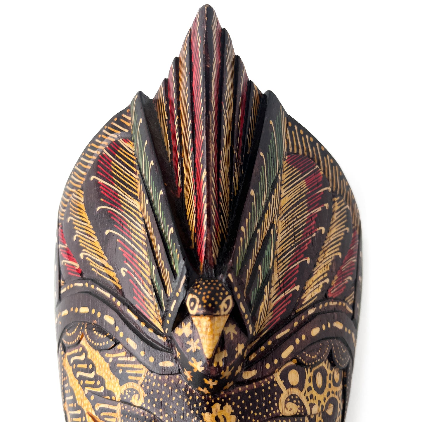 Indonesian Hand Carved Wooden Wall Mask
